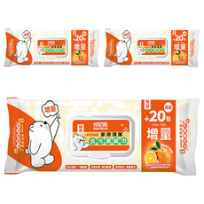 BENI BEAR 邦尼熊 家用清潔去污濕紙巾 （60抽+20抽）, 200mmx220mm, 3包