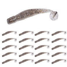 路亞螺旋尾軟蠕蟲假餌 6cm 20p, 1個, 3