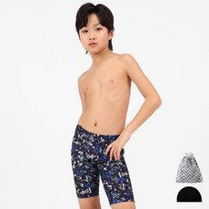 AQUATICA 男童泳褲 AQA202+彈性泳帽 隨機出貨+收納袋組