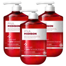 PAUL MEDISON Deep-red女性弱酸性溫和私密潔淨露, 510ml, 3瓶