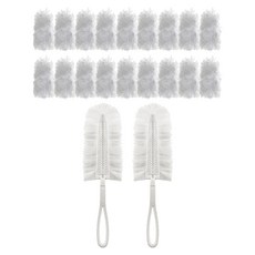 생활공식 정전기 핸디 먼지떨이 핸들 + 리필 10p 세트, 화이트, 2세트