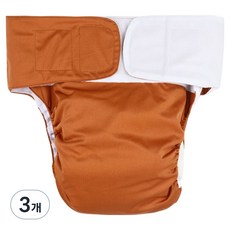 행복드림 누출방지 세탁 가능한 향균 방수 성인 위생기저귀 카멜, FREE(onesize), 1매입, 3개