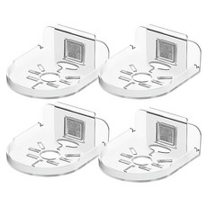 壁掛攝影機支架 圓款 免釘安裝 四邊加高 底部線孔, G640, 1組