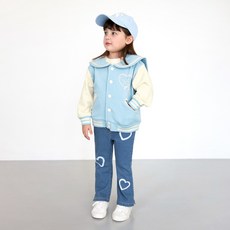 MARI N MORI 女童愛心靴型牛仔褲