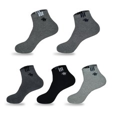 비버리힐스폴로클럽 남성용 통파일 단목 삼로고 양말 5p