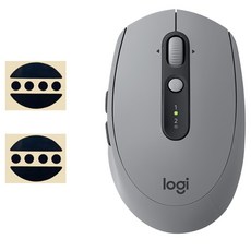 로지텍 M590 멀티 디바이스 무소음 무선 마우스 M-R0064 + 마우스 피트 2p 세트, 미드그레이(마우스), M-R0064(마우스)