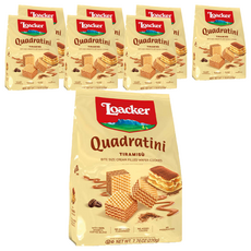 Loacker 萊佳哈斯 方角哈斯餅 提拉米蘇口味, 220g, 8包