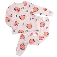 Maykids 童款桃子印花九分袖家居服套裝