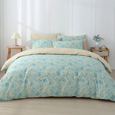 Hong Yew Bedding 鴻宇寢飾 100%精梳純棉 8x7薄被套 c20151 台灣製, 夏娜 藍色