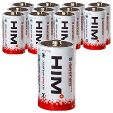 HIM 鹼性D型電池, 2入, 12個