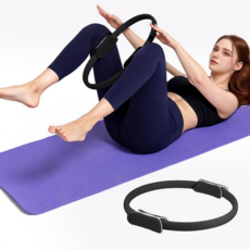 Savina 圓形塑身瑜珈普拉提圈, 黑色, 1個