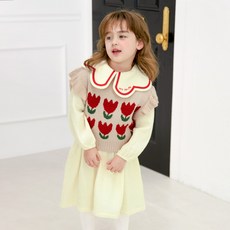 WALTONKIDS 女童鬱金香荷葉邊背心