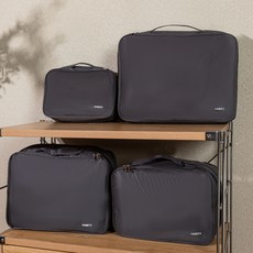 하비티 부피순삭 정리 의류 침낭 캠핑 이불 압축파우치 블랙, 1개입, 1개