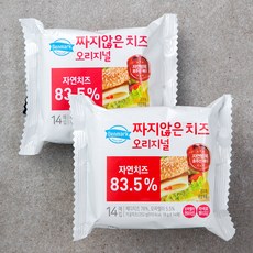 덴마크 짜지않은 치즈 오리지널, 18g, 14개입, 2개