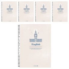 morning glory 450 精裝英文線圈筆記本 16開, 顏色隨機, 5本