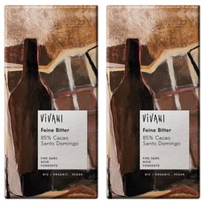 ViVANI 85%黑巧克力, 100g, 2片