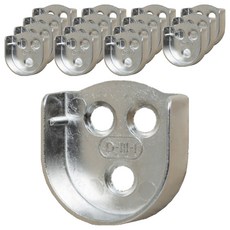 ALLGORR 掛衣桿用U型座 25mm, 16個