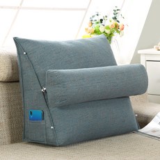 Qrang寢具用三角靠墊 KHJ06, 藍色