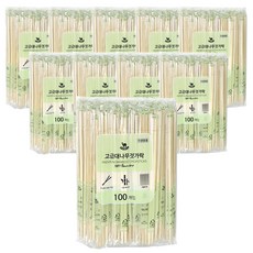 영수산업카멜 개별포장 대나무 젓가락, 100개입, 10세트