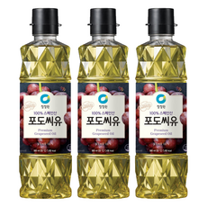 청정원 포도씨유, 900ml, 3개