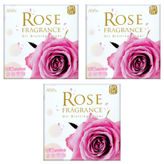 COSMOS 紙匠 薇甜心香氛吸油面紙 淡淡玫瑰香氛 黏取式設計, 100張, 3包