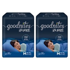 굿나이트 팬티형 키즈 기저귀 남아용, 중형(M), 40매