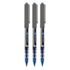 Uni 三菱 ball 耐水性全液式鋼珠筆 0.7mm UB-157, 藍色, 3個