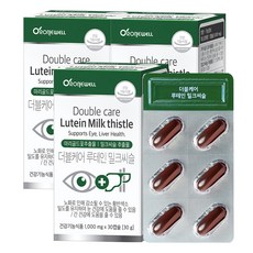 로니웰 더블케어 루테인 밀크씨슬, 30정, 3개