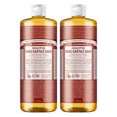 닥터브로너스 유칼립투스 퓨어 캐스틸 솝 바디워시, 950ml, 2개