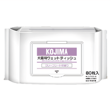KOjIMA 犬貓用 寵物濕巾 果物清香, 80張, 24包