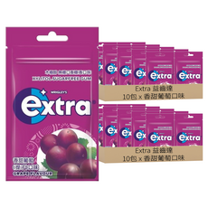 Extra 益齒達 木糖醇無糖口香糖 香甜葡萄口味, 28g, 20包