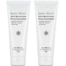 Beauty recipe 白雪公主多效亮白泡沫洗面乳, 180g, 2條