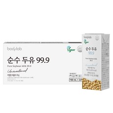 바디랩 순수 두유 99.9, 190ml, 24개