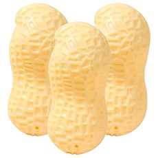 寵物夢工廠 花生造型啾啾玩具, 單一顏色, 3個