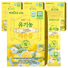 WHOLELIFE 유기농 레몬즙 14p, 280g, 4개