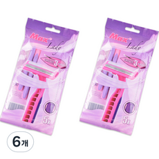 Y.S. Gentle 女士身體剃須刀, 6個, 5入