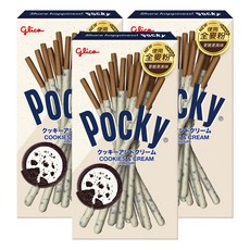 glico 格力高 Pocky 百奇 餅乾棒 曲奇奶油口味, 32g, 3盒