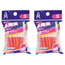 揚明 多角度牙間刷 S 橘色, 1mm, 10支, 2包