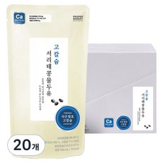 프로퍼마켓 고칼슘 서리태 콩물 두유, 190ml, 20개