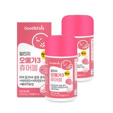 GoodnKids 孩童Omega-3咀嚼錠, 90顆, 2罐