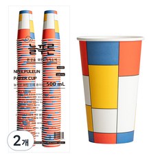 Neulpuleun 圖案印刷紙杯 500ml, 2個, 100入