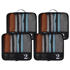 衣物收納袋 82g, 黑色, 4個