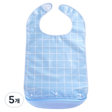 로시테라 성인용 탈부착 턱받이 L, 라이트블루, 5개