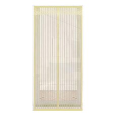 魔術貼超靜音磁性防蚊門簾 防蚊蟲/蒼蠅/灰塵/蟑螂, 90 x 210cm, 米色