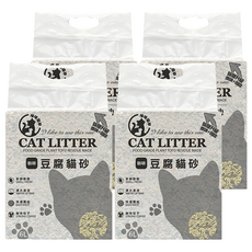 咪咪貓砂 植物貓砂 豆腐砂, 咖啡, 2kg, 4袋