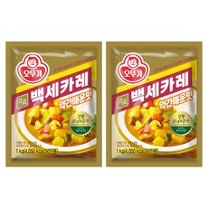 오뚜기 백세카레 약간매운맛, 1kg, 2개