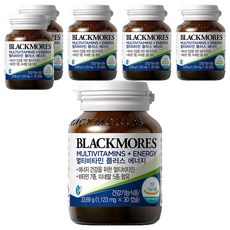 블랙모어스 멀티비타민 플러스 에너지 33.69g, 30정, 6개