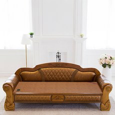 현대의료기 흙담아 온열소파 프레임 + 보료 세트 방문설치, 브라운