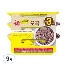 오뚜기 맛있는 오뚜기밥 오곡, 210g, 9개