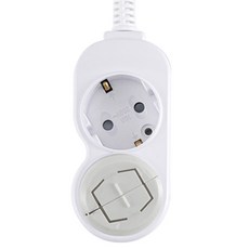 EcoPowerTap 韓國製一般接地2孔延長線, 5m, 白色(延長線), 隨機出貨(安全蓋), 1個